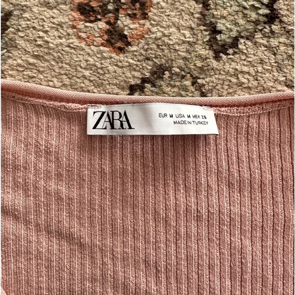 SOLD Zara cropped ribbed shirt - Picture 2 of 3